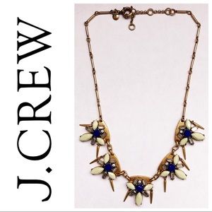 J CREW jewelry crystal gold statement necklace